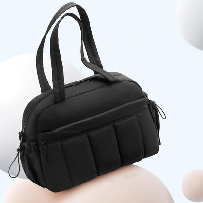 Gym Bag for Women Travel Duffle Bag with Wet Pocket Carry on Weekender Bag Black