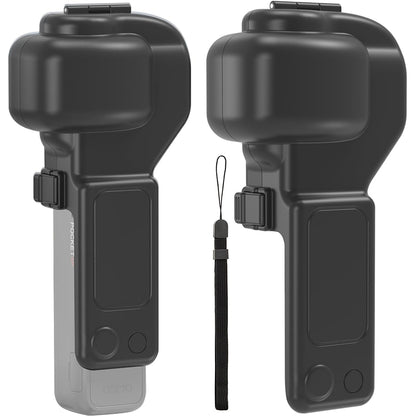Protective Case for DJI Pocket 4 Pro with Lanyard - Black