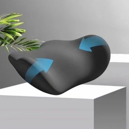 Lumbar Support Sleeping Pillow Memory Foam Cushion Waist Support for Side and Back Sleepers Black