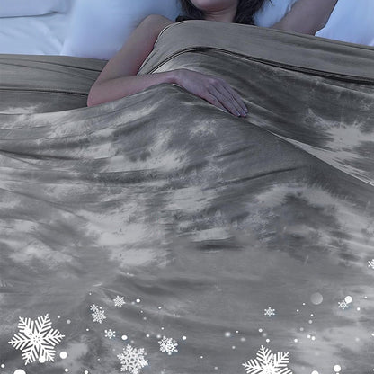 Cooling Summer Blanket Lightweight Cold Throw for Hot Sleepers Gray