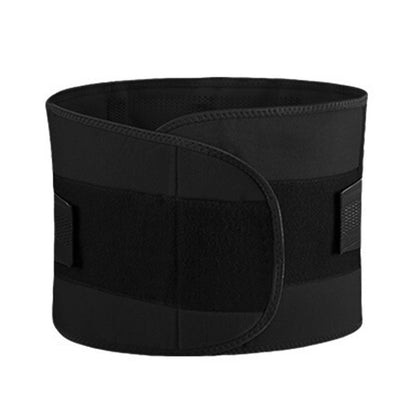 Adjustable Waist Support Belt Unisex Outdoor Sports Abdominal Lumbar Brace Black