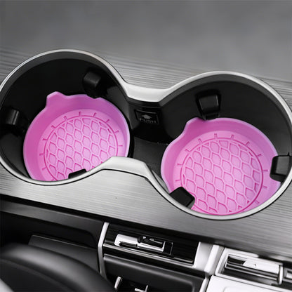 4PCS Universal Car Auto Cup Holder Anti Slip Insert Coaster Car Accessories-Pink