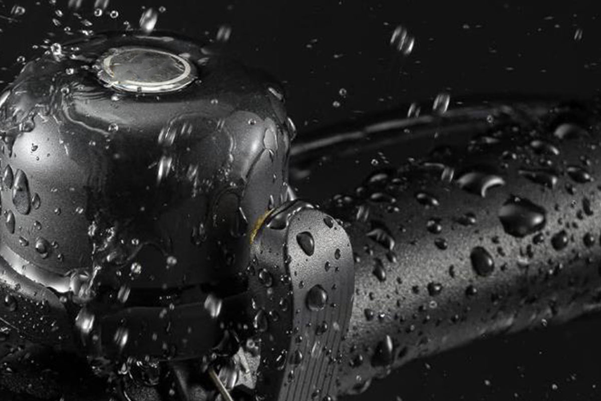 2Pcs Anti-Theft Bike Bell Water Resistance GPS Positioning Bicycle Ring For AirTag Tracker-Black And Copper