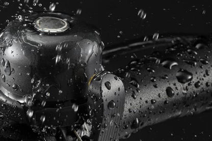 2Pcs Anti-Theft Bike Bell Water Resistance GPS Positioning Bicycle Ring For AirTag Tracker-Black And Copper