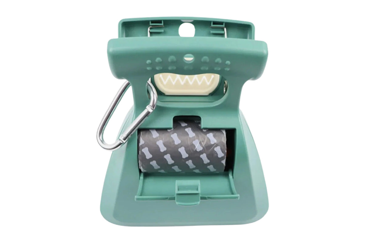 Handheld Pet Pooper Scooper Easy Pickup Cleaner Foldable Pet Poop Grabber -Beige