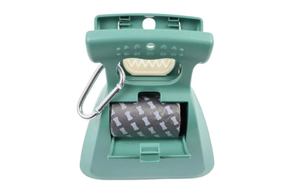 Handheld Pet Pooper Scooper Easy Pickup Cleaner Foldable Pet Poop Grabber -Beige