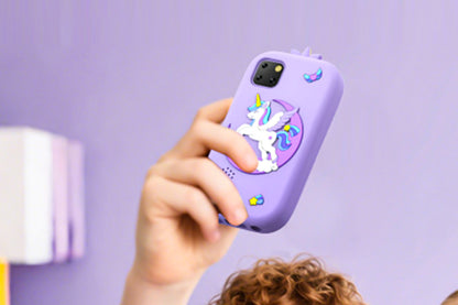 Little Ones Smart Phone with Dual Cameras and 32GB Card Christmas Birthday Gift for Aged 4 -Purple