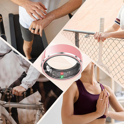 Gesture Control Smart Ring Waterproof Health Tracker - Pink