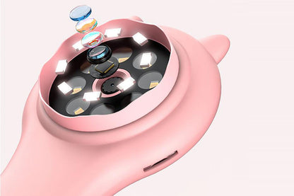 Portable Handheld Magnifying Glass for Kids Mini Microscope Educational Toy-Pink color
