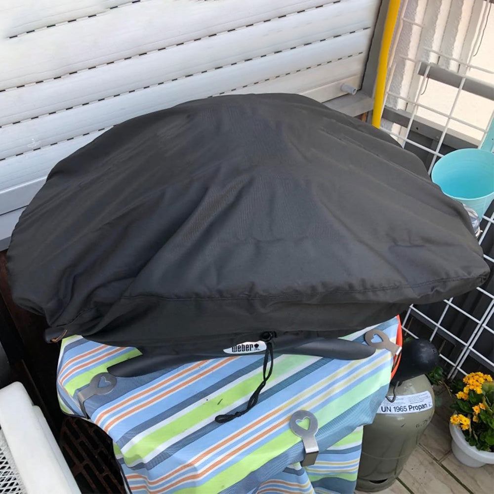 Water-Resistant BBQ Stove Grill Cover Outdoor UV Resistant Cover for Weber Q1000 Series
