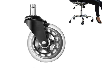 3 Inch Office Chair Caster Replacement Rolling Caster Grip Ring Universal Swivel Wheel