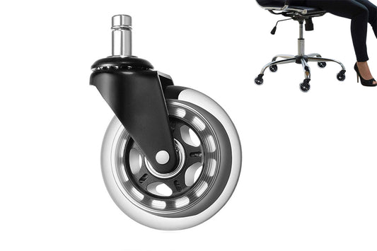 3 Inch Office Chair Caster Replacement Rolling Caster Grip Ring Universal Swivel Wheel