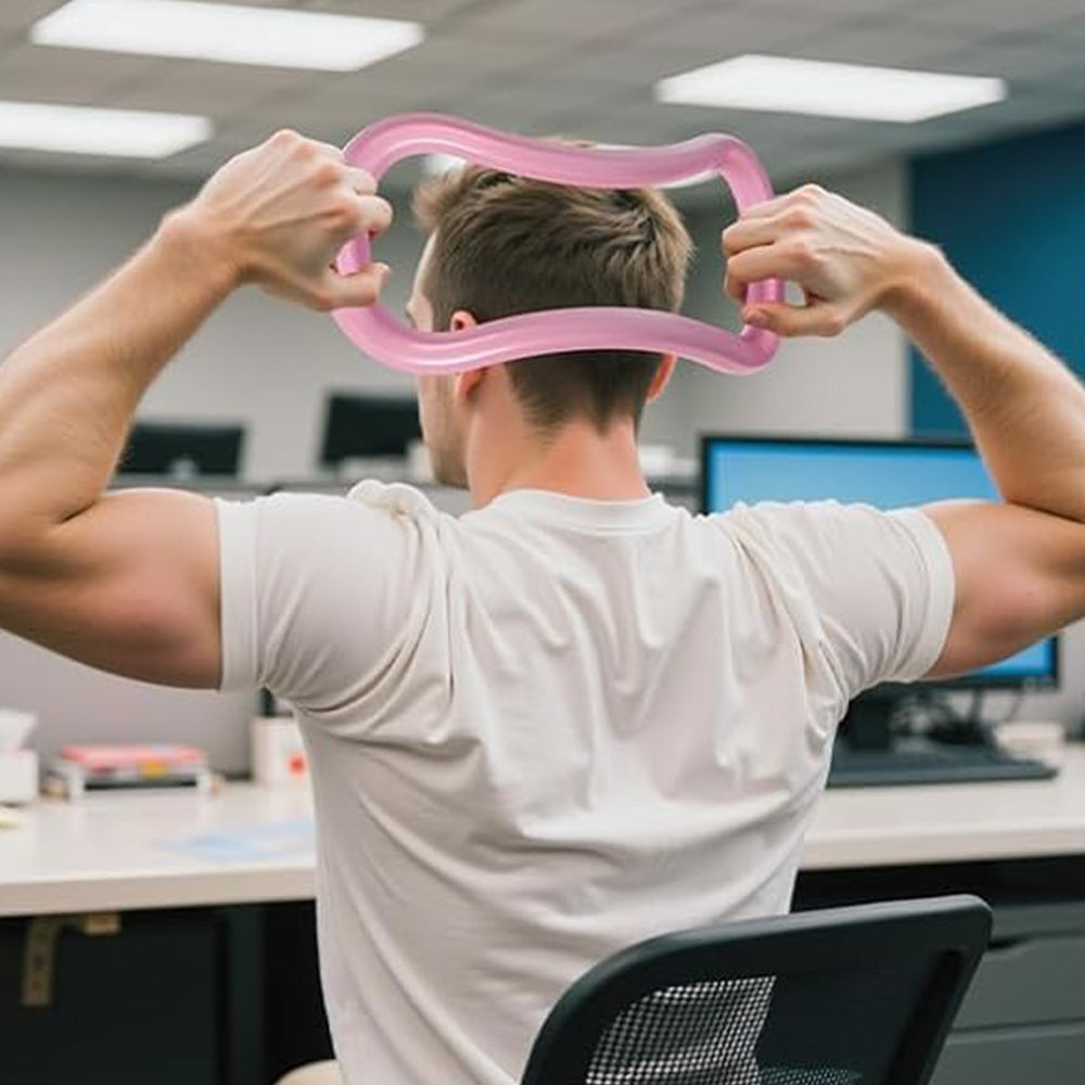 13PCS Home Pilates Essentials Kit ¨C Includes Yoga Ball Resistance Band and Pilates Ring Pink