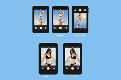 Vlog Selfie Monitor Screen Attractive Back Camera Monitor for Vlog Live TikTok-Grey