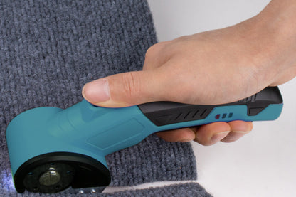 USB Cordless Electric Scissors Rechargeable Fabric and Cardboard Cutter-Blue