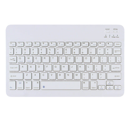 10-inch Ultra-Slim Bluetooth Keyboard Portable Mini Wireless Keyboard Rechargeable for iOS Android Windows Tablet Smartphone White