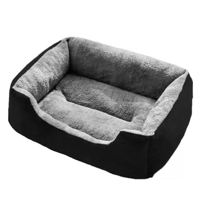 Rectangle Pet Bed for Dogs Cats Beds Warming Soft Calming Sleeping Puppy Bed Black