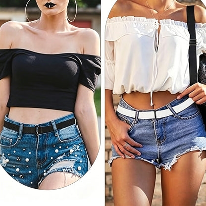 4Pcs Elastic Belt Stretch Invisible Waistband for Women Jeans Pants-Style2