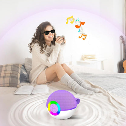 Portable Karaoke Microphone Machine Mini Bluetooth Speaker with 2 Wireless Mics Purple