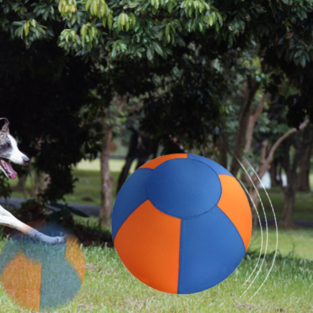 Outdoor Dog Herding Play Ball with Reinforced Oxford Fabric and Slow Deflation - Orange