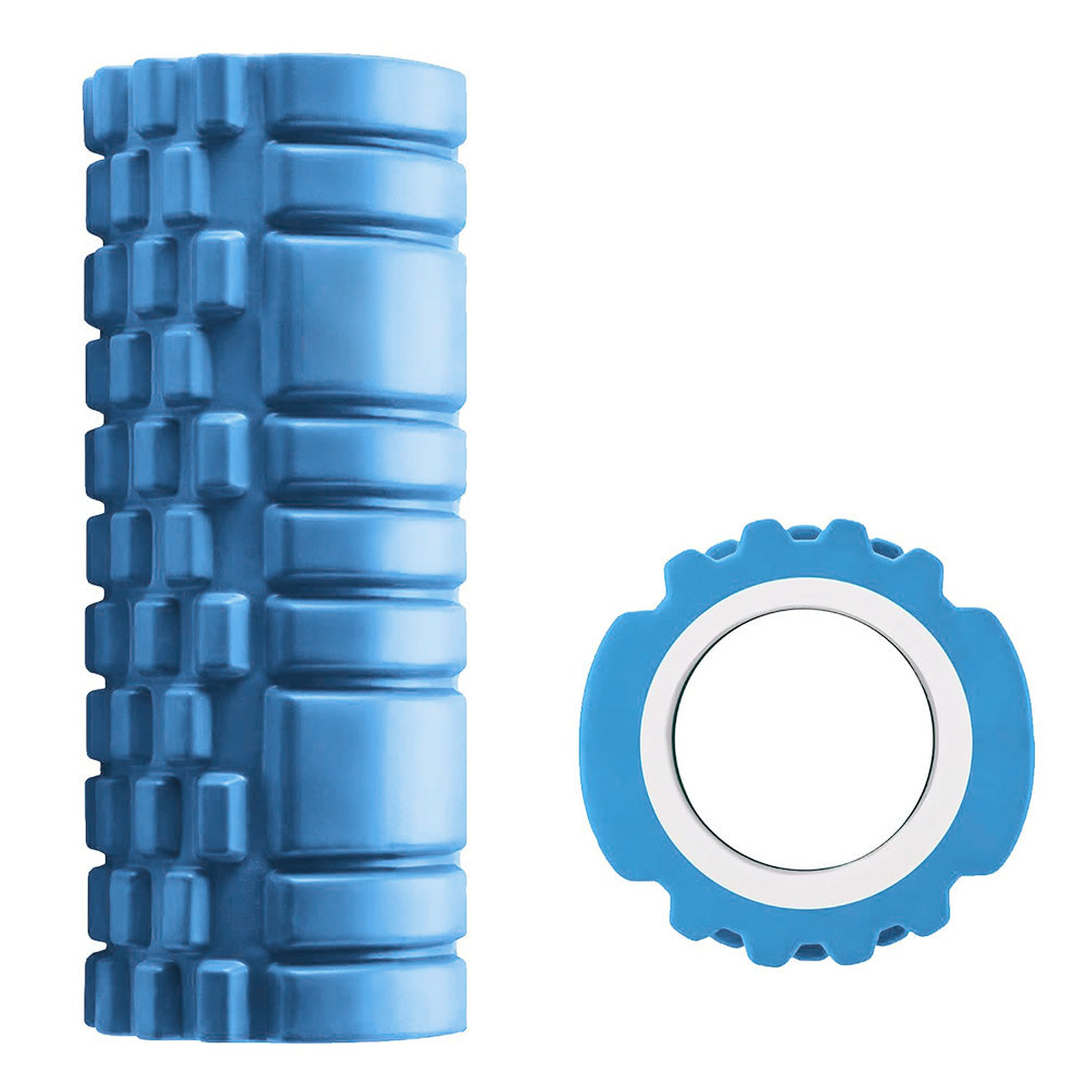 EVA Foam Roller for Yoga & Fitness Muscle Massage Pain Relief Recovery Sky Blue