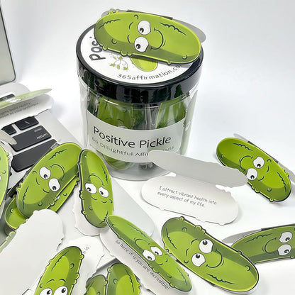 60PCS Positive Pickles Affirmation Cards Jar ¨C Motivational Gift for Women and Teens Style 1