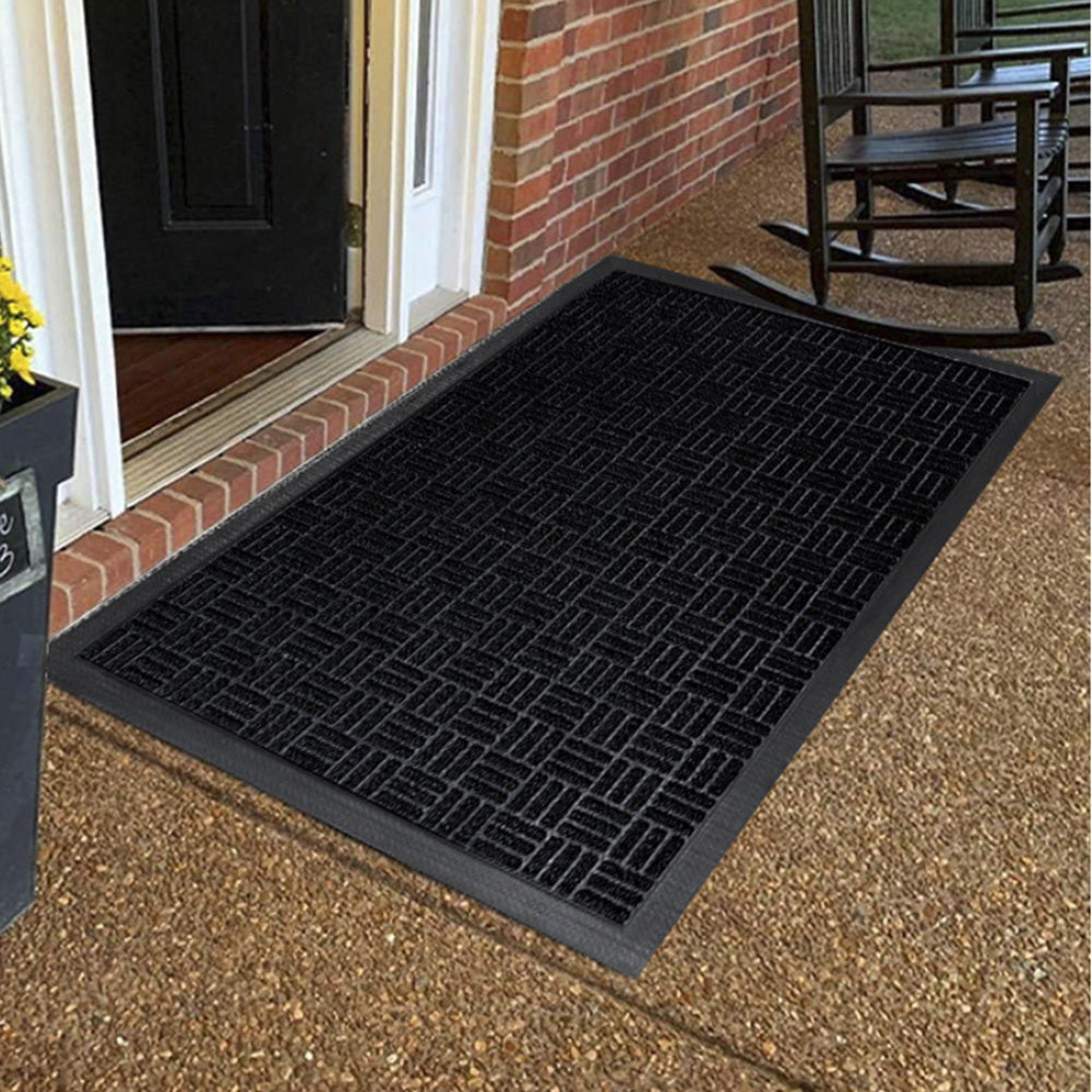 45 x 75 cm Non-Slip Door Mat Entrance Mat-Black