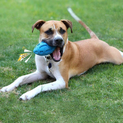 Puppy Chew Ball With Squeaker Dog Chew Toys Squeaky Dog Toys For Aggressive Chewers Blue
