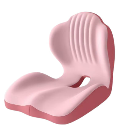 Ergonomic Back Hip Support Cushion For Office Chair And Car Seat-Red