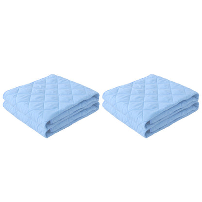 2Pcs Reusable Large Urine Mat Water Resistant Nappy Diaper Changing Pad Blue