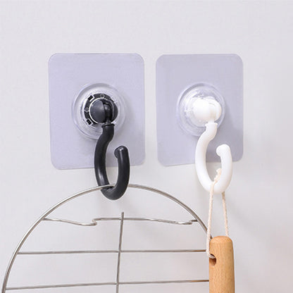 10 Pcs No Drill Ceiling Hooks-Black