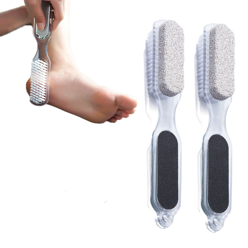 2pcs 4 in 1 Foot Pumice Exfoliation Smoother Kit Cleaning Tools Set