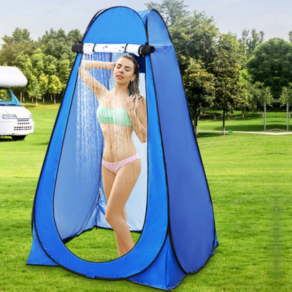 Pop-Up Privacy Tent Portable Outdoor Camping Shower Toilet Tent Changing Room for Hiking Blue