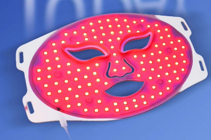 Red Light Therapy for Face with Remote Red Light Mask at Home-White