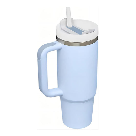 40oz Insulated Tumbler Stainless Steel Double Wall Water Bottle Travel Mug Sky Blue