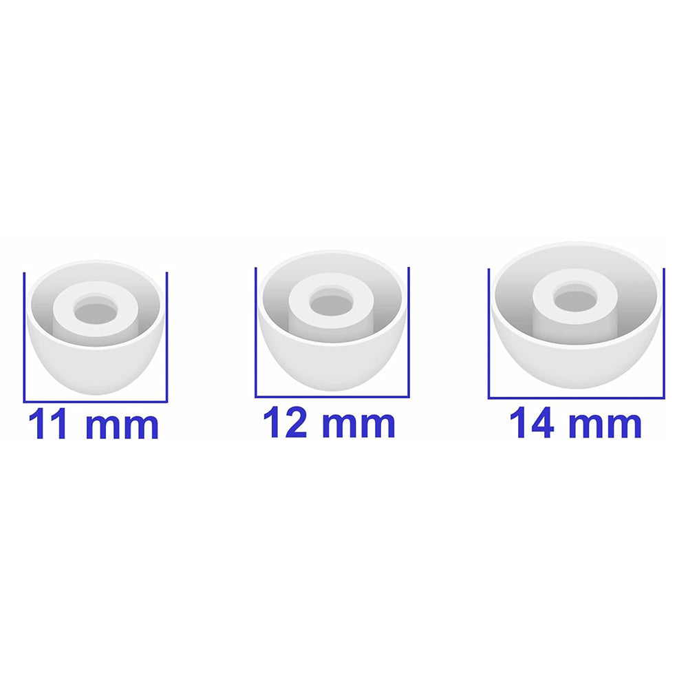 12 Pack Silicone Ear Tips for Samsung Galaxy Buds2 Pro S M L Sizes Replacement-White