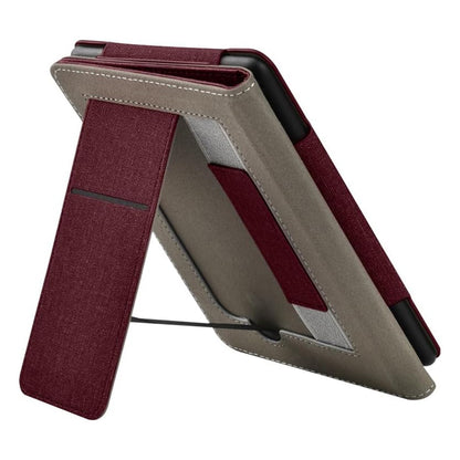 Protective Case with Stand for Kindle Paperwhite 12th Gen 2024 7 Inch-Wine Red