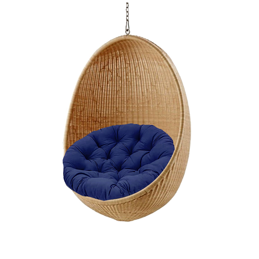 Round Chair Cushion Hanging Egg Chair Cushion Swing Chair Seat Pad Relax Cushion Navy Blue