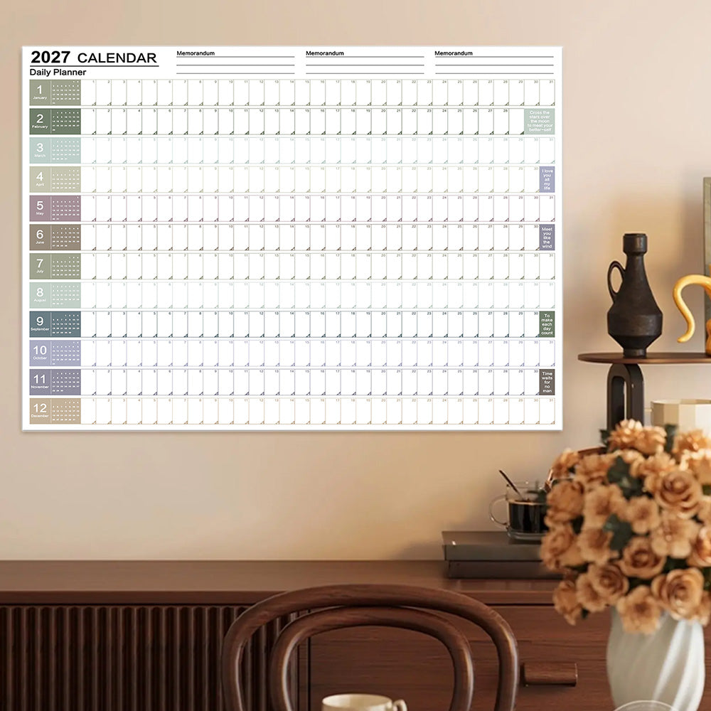 2027 Full Year Wall Calendar - Style1