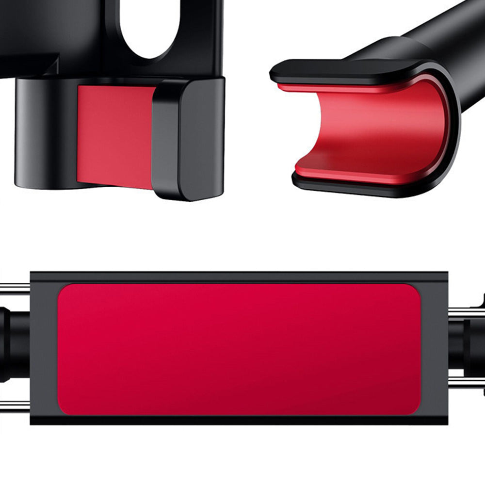 Universal Car Headrest Tablet Holder Rotating Mount for Phones Tablets Red