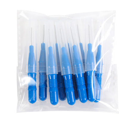 30 Piece Mini Cleaning Brushes for Braces Teeth Brows - Blue