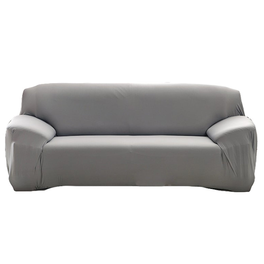Elastic Stretch Sofa Cover Soft Four-Seater Sofa Cover Non-Slip Sofa Protective Cover -Gray