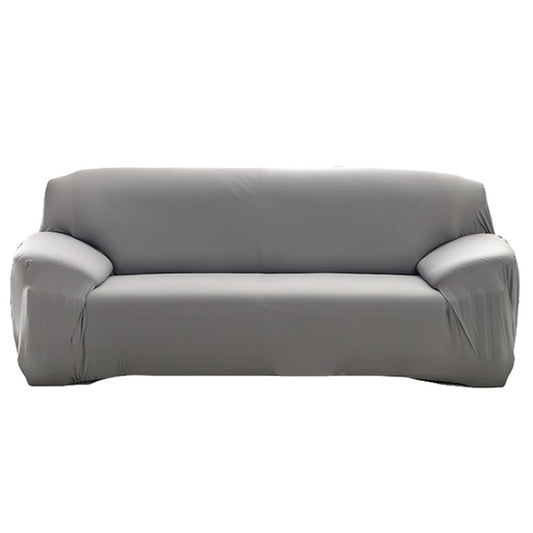 Elastic Stretch Sofa Cover Soft Four-Seater Sofa Cover Non-Slip Sofa Protective Cover -Gray