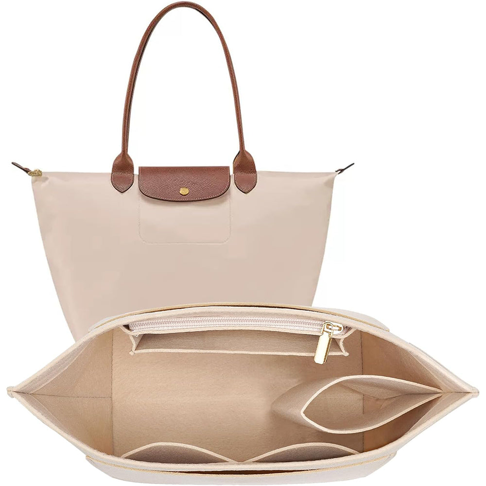 Felt Purse Organizer Insert-Beige