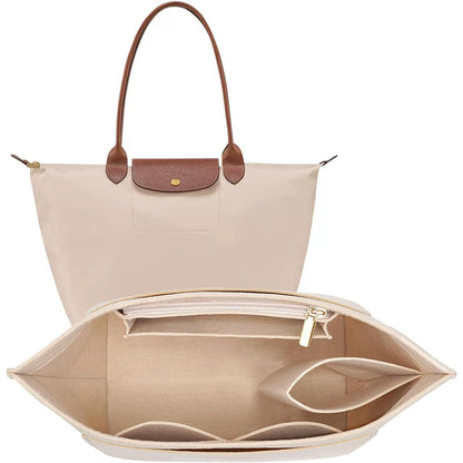 Felt Purse Organizer Insert-Beige