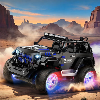 Remote Control Car Rechargeable Off Road Truck - Black