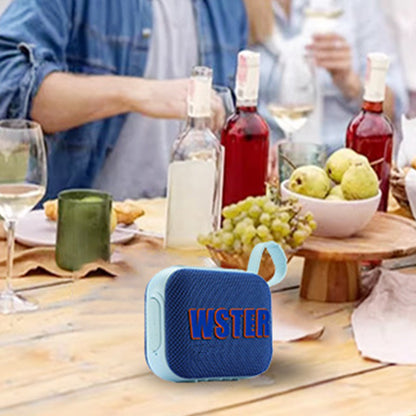 Mini Portable Outdoor Bluetooth 5.4 Speaker IPX4 Waterproof TWS Pairing-Navy