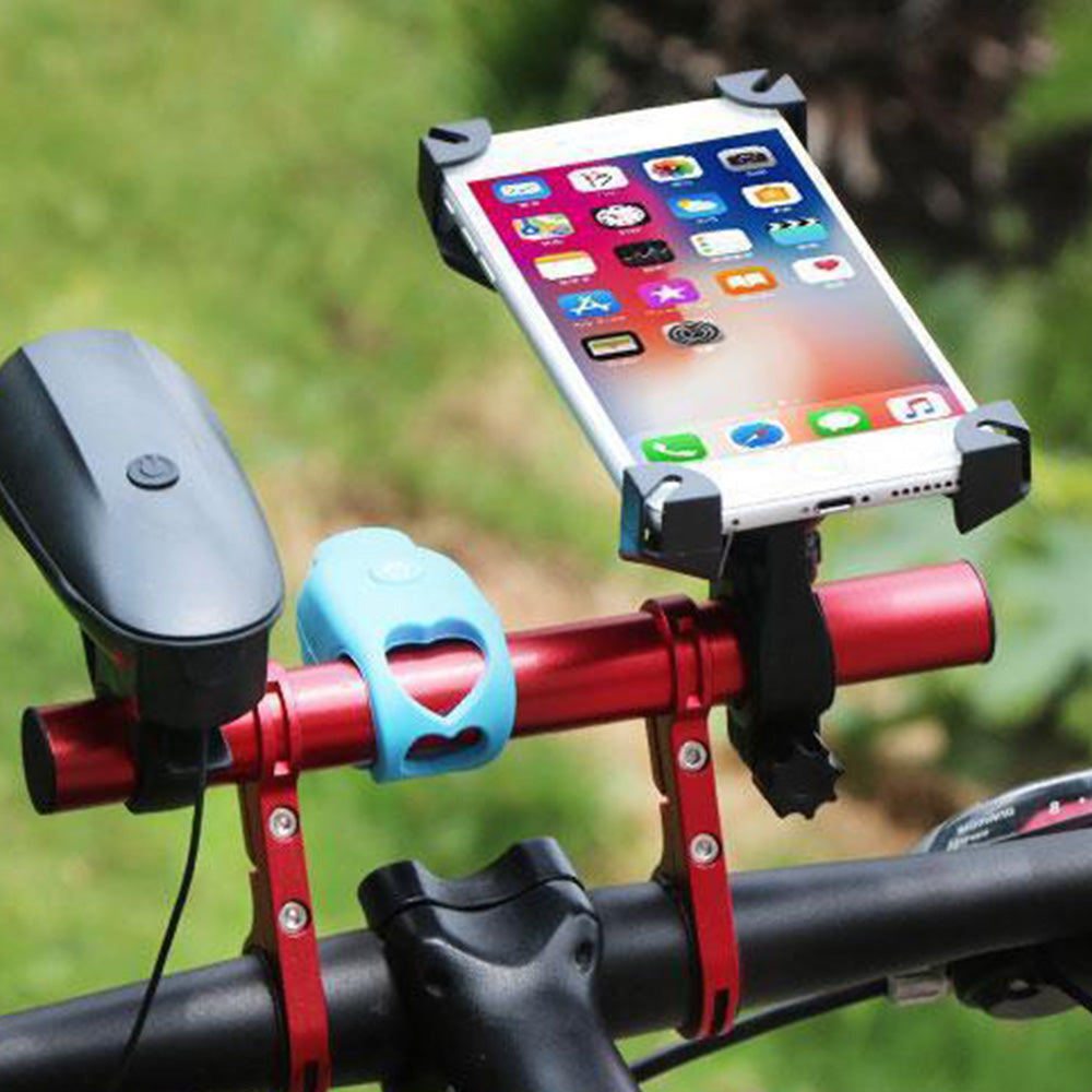 20cm Aluminum Alloy Bicycle Handlebar Extender Mount-Red