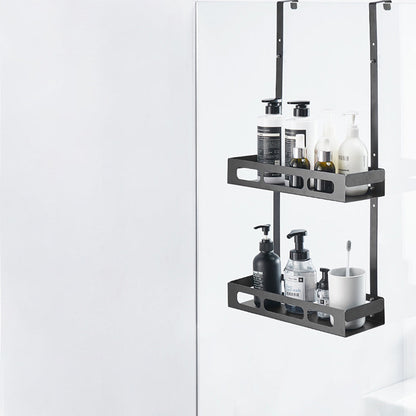 2-Tier Bathroom Shower Caddy Hanging Shelf Bathroom Storage Rack Organizer Style 1