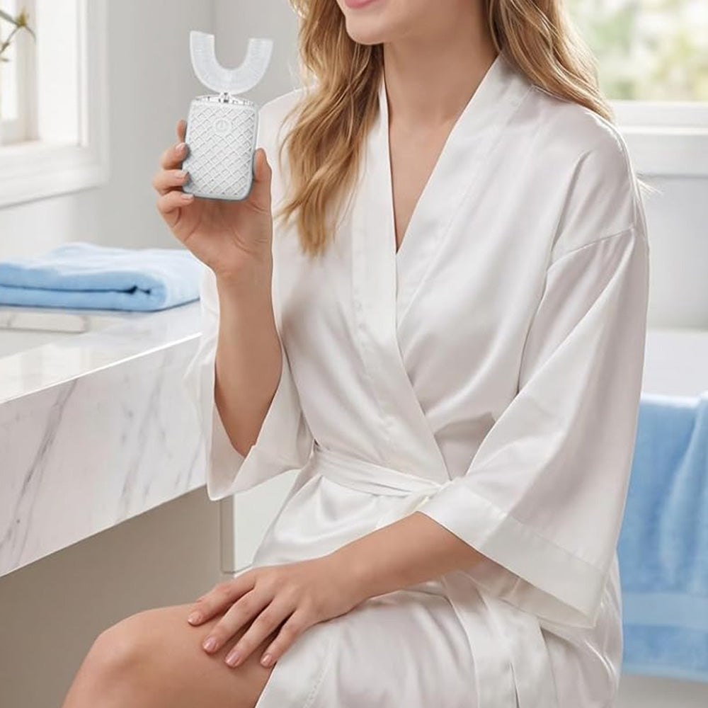 U Shaped Electric Toothbrush-White